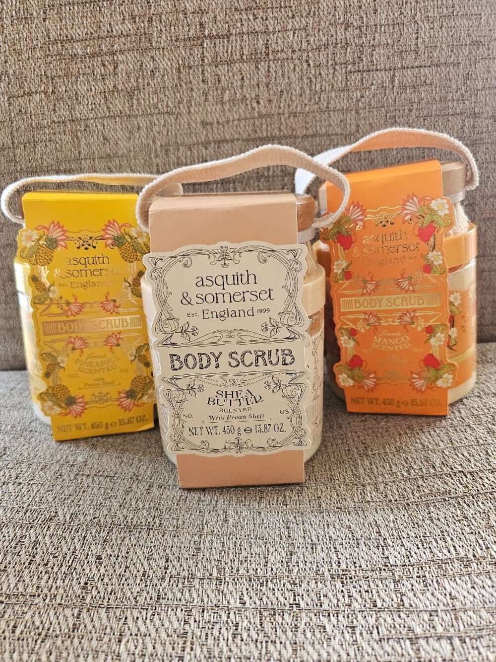 Asquith & Somerset Luxury Body Scrub Trio – Full-Size Exfoliating Scrubs | New